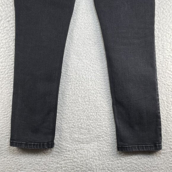 Democracy Ankle Skinny Jeans Womens Size 4 Low Rise Denim Black Jeans 28x27 - Picture 5 of 13